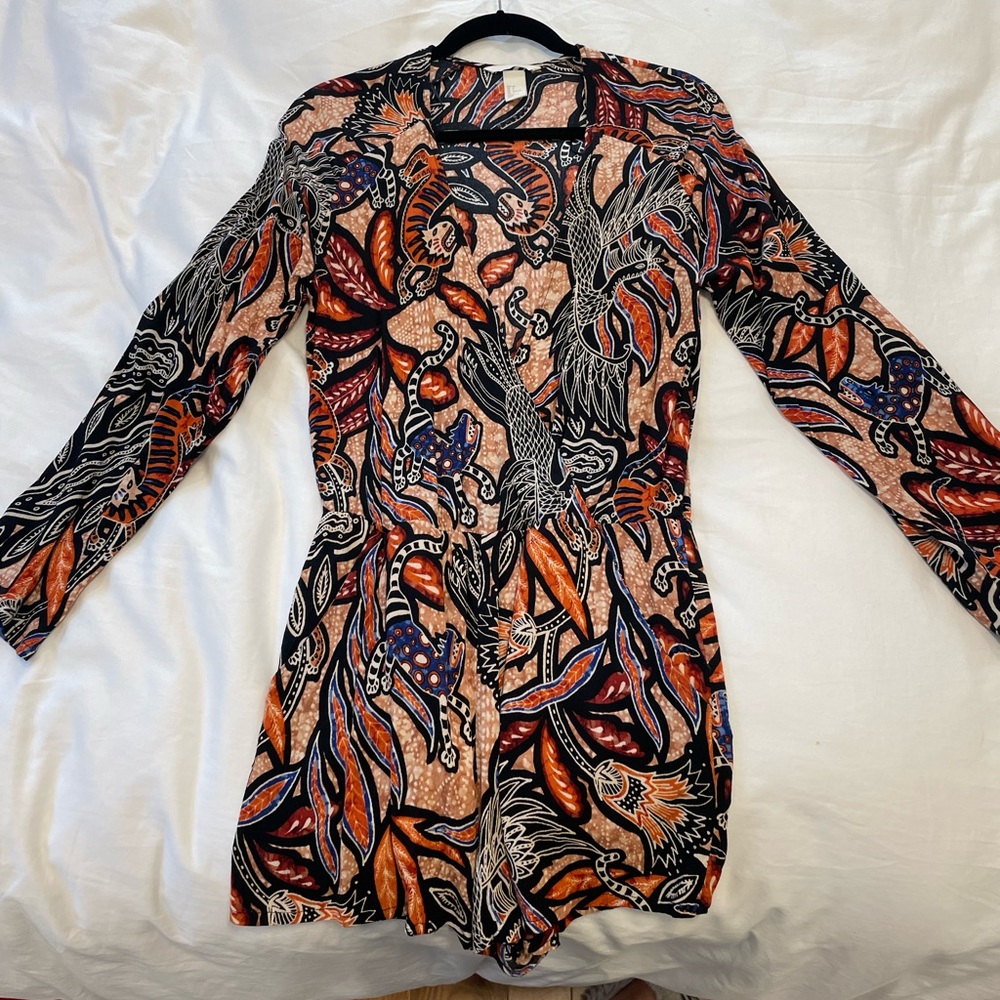 Plunging neckline jungle romper from H&M